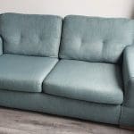DFS 3 seater sofa. Green colour