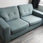 DFS 3 seater sofa. Green colour