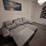 Dover corner sofa bed with storage