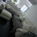 Sofa Village white leather sofa