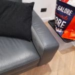 Grey Leather Sofa