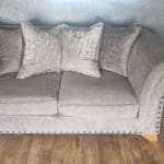 Furniture village material 3+2 seater sofas