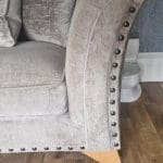 Furniture village material 3+2 seater sofas