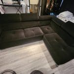 Black 5 seater Corner sofa Bed with Storage