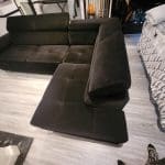 Black 5 seater Corner sofa Bed with Storage