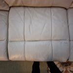 2 x 3 seater leather sofas with electric recliners Woodford Halse, Northants