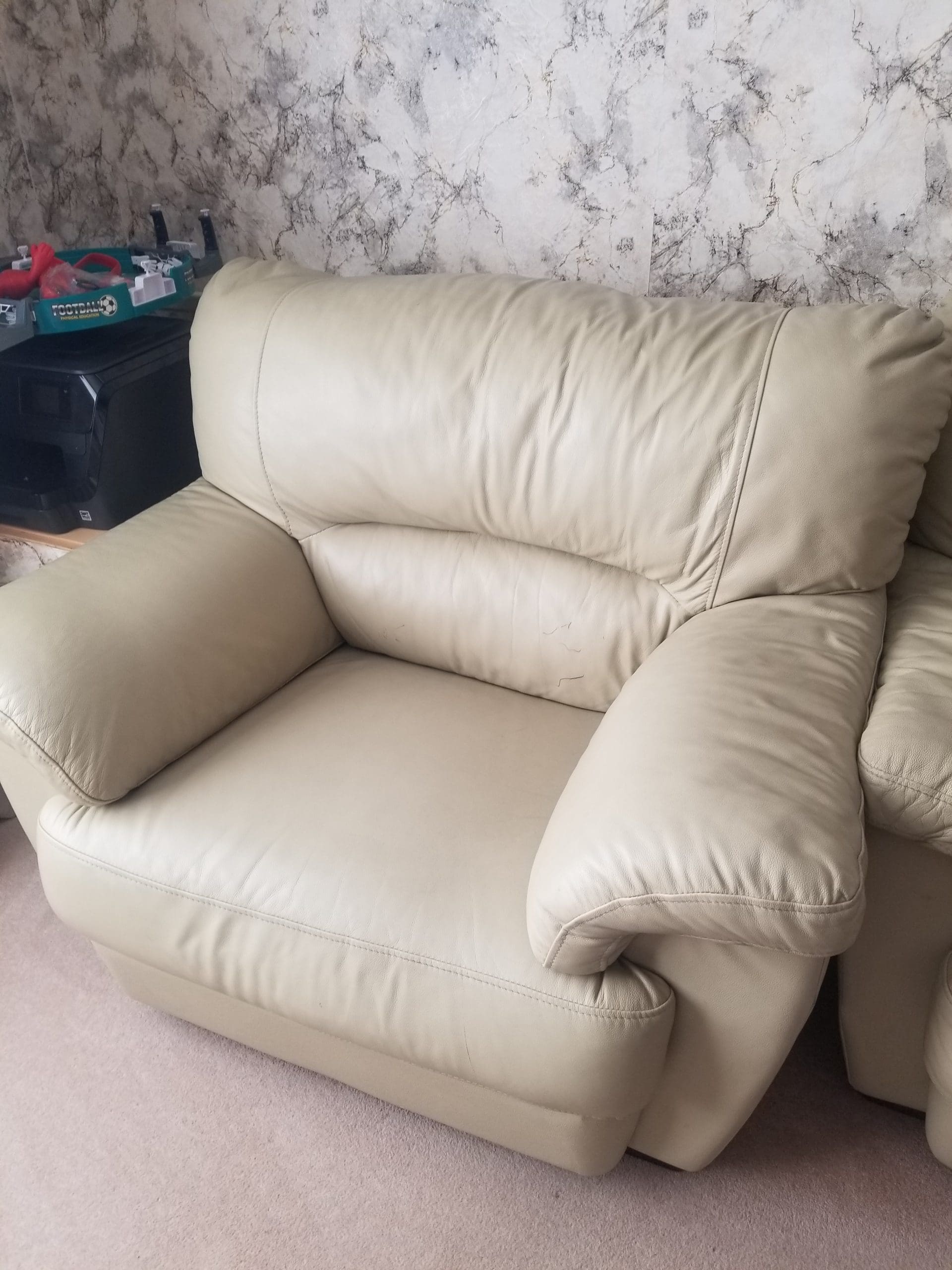 Cream soft leather sofa Sofalistic The Sofa Marketplace, buy and