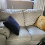 Very Dove leather sofas