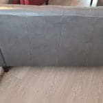 DFS Brown 2 seater leather sofa and single chair
