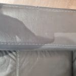 DFS Brown 2 seater leather sofa and single chair