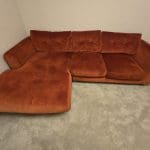 DFS Grand Designs terracotta sofas (chaise & 4 seater)