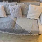 Two Wayfair White Boucle Sofas