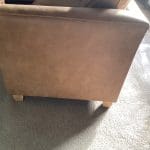 Colorado Italian crest leather 3 and 2 seater sofa in Light Tan