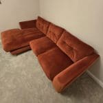 DFS Grand Designs terracotta sofas (chaise & 4 seater)