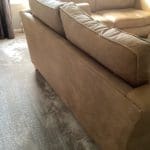 Colorado Italian crest leather 3 and 2 seater sofa in Light Tan
