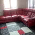Dfs 6 seater leather sofa