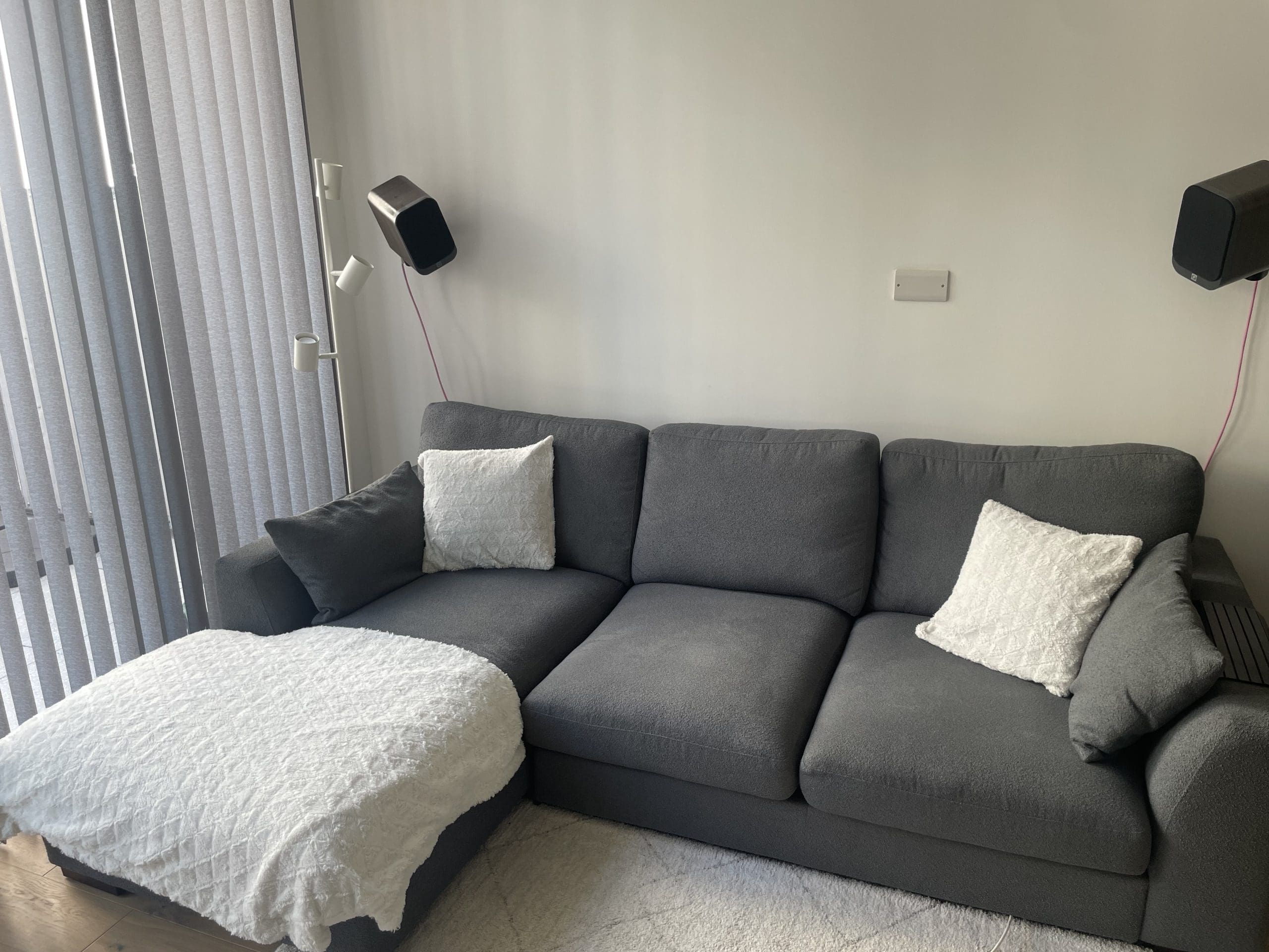 CALIX DFS Grey Left Hand Facing Small Chaise End Sofa Sofalistic The Sofa Marketplace buy and sell preloved sofas nationwide