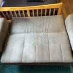 Comfort Meets Functionality! Grey 2-Seater Sofa Bed with Storage + Cushions 🛋️
