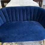 2 seat Blue Midnight velvet next sofa New