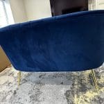 2 seat Blue Midnight velvet next sofa New
