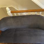 Danetti Mellow Dark Blue Velvet 3 Seater Bench With Backrest