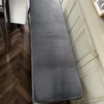 Danetti Mellow Dark Blue Velvet 3 Seater Bench Without Backrest