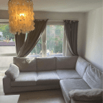 Sofology Grey/Silver L Shaped Sofa, Coco style