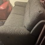 Burrell - 3 Seater Manual Recliner - Dark Grey