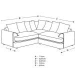 Wayfair Corduroy Corner Sofa
