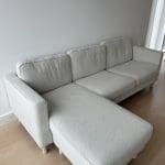 3-seat sofa with chaise longue
