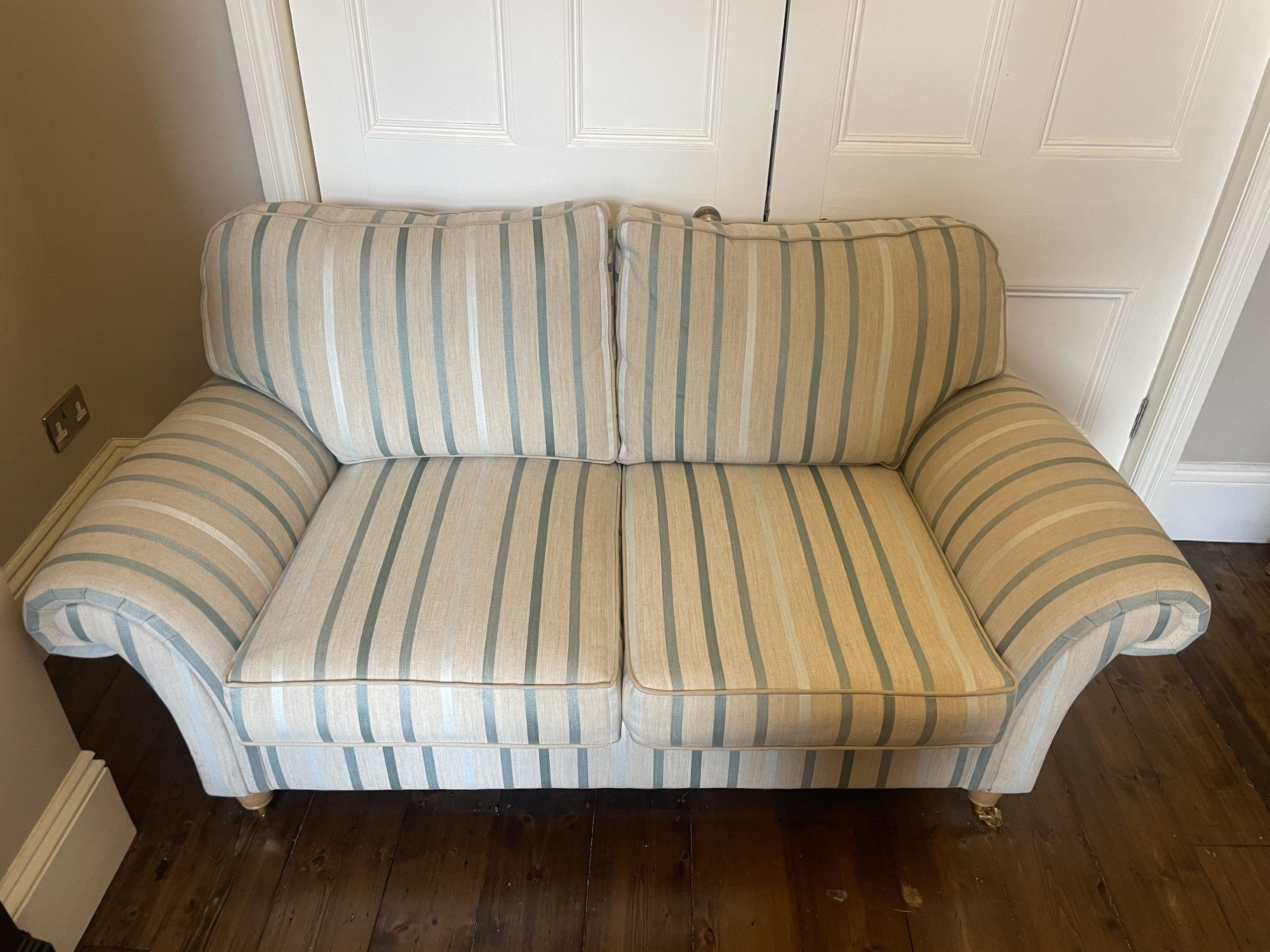 Laura ashley beige cloth sofa