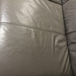 DFS Steel Grey Leather Sofa