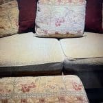 SCS 4 seater sore and foot stool