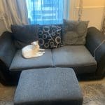 Shannon sofa cuddle chair and footstool