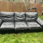 3 seater dfs leather sofa