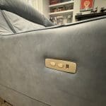 Leather Sofa - Custom John Lewis Elevate Electric Recliner - Showroom Condition
