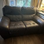 Leather, electric recliner 2 seater.