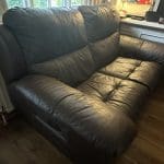 Leather, electric recliner 2 seater.