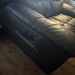 Leather, electric recliner 2 seater.