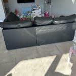 Leather corner sofa