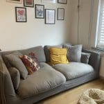 Made.com Kasiani 3 seater sofa dark grey