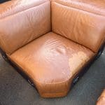 3 Seater Corner Leather Caramel
