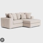 Sofa club Bakerloo luxe faux suede corner sofa in skimming stone