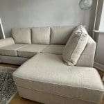 Cream Next small right hand corner chaise