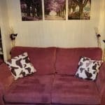 DFS x2 foam filled 3 seater sofas and accent chair