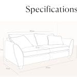 Heals torino sofa black leather