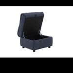 Cinema Fabric Corner Chaise Power Sofa + foot stool
