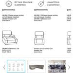 Cinema Fabric Corner Chaise Power Sofa + foot stool