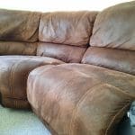 brown faux leather corner sofas