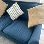 Two blue sofas